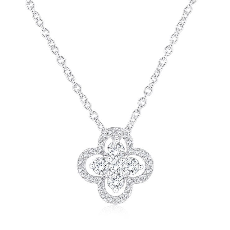 Dije de Diamantes, 0.30 ctw, Oro Blanco 14K Dije de Diamantes, 0.30 ctw, Oro Blanco 14K