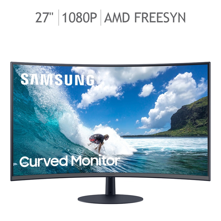 Samsung Curved Monitor 27" con Curvatura óptima 1000R