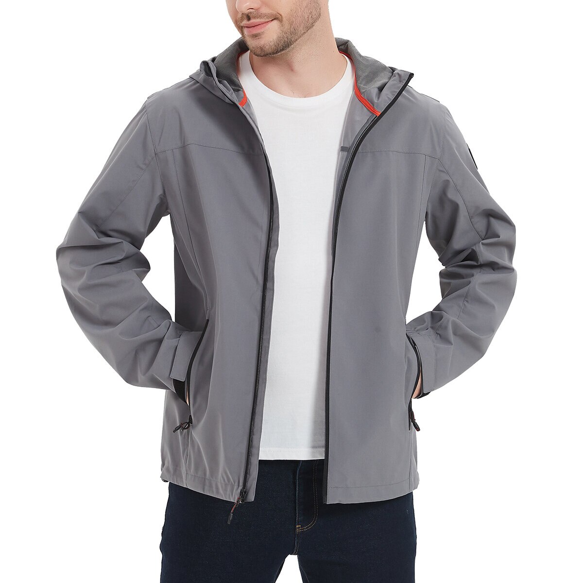 Hawke & Co Chamarra para Caballero Gris Grande