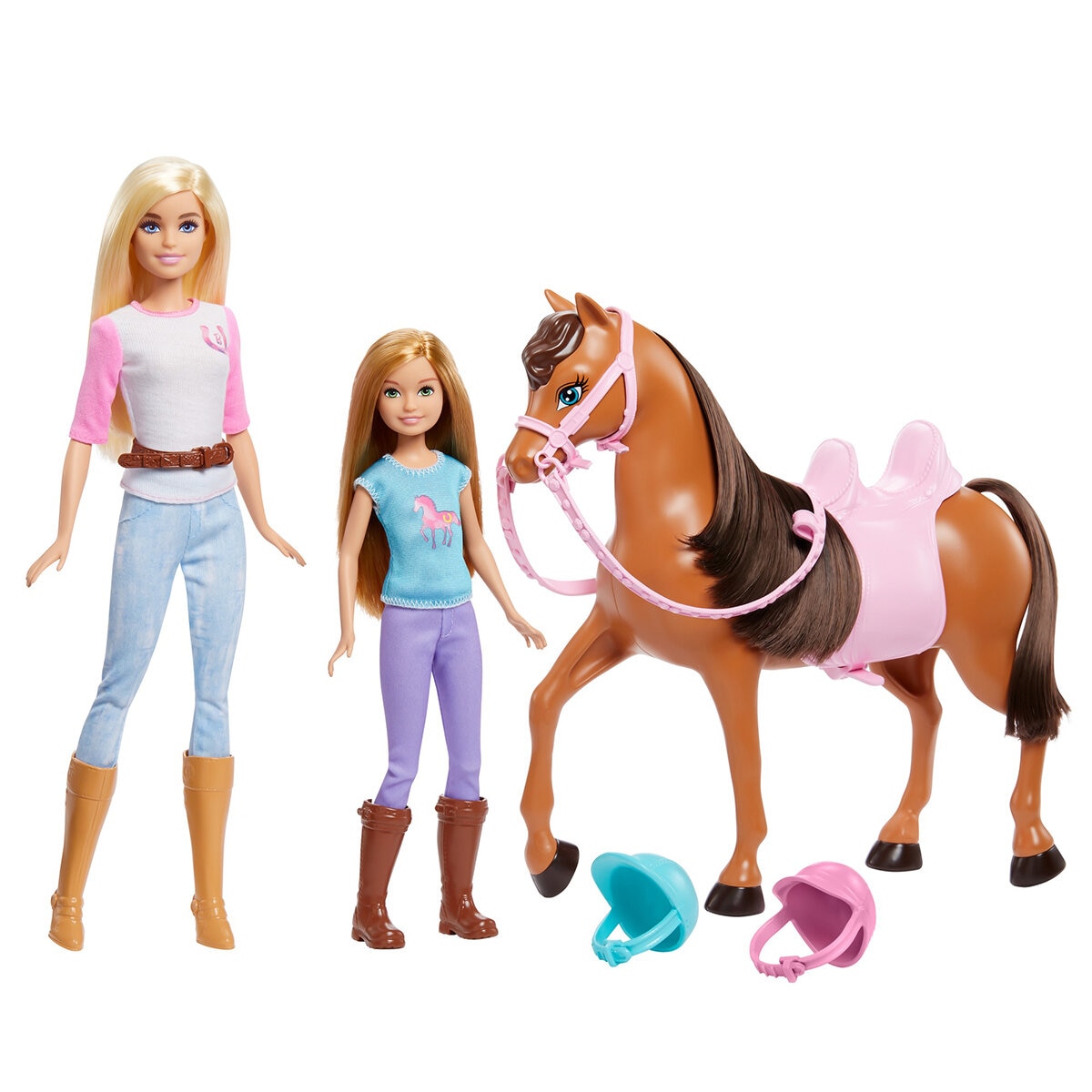Barbie y deals sus caballos