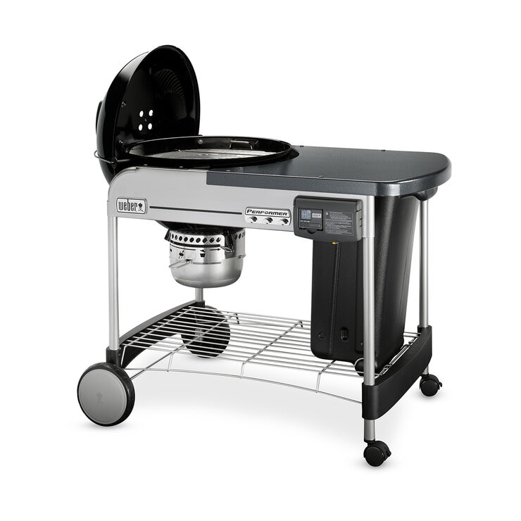 Weber, Performer Deluxe 22" Asador de Carbón + Accesorios + Grill Academy