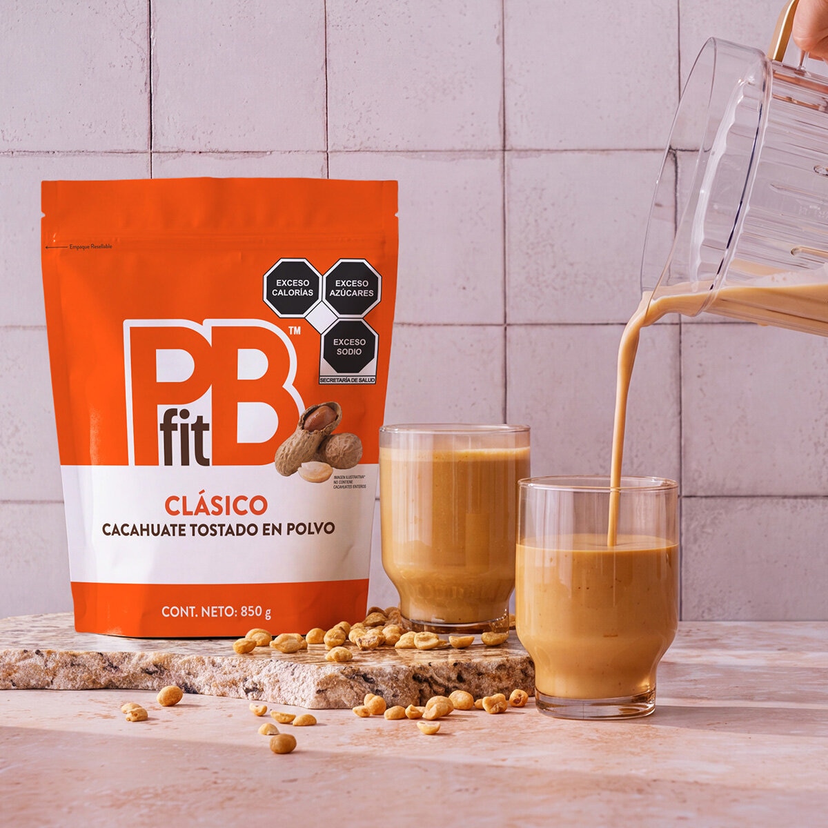 PBfit Clásico Cacahuate Tostado en Polvo 850 g PBfit Clásico Cacahuate Tostado en Polvo 850 g