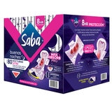 Saba Buenas Noches Extra Toallas Femeninas 80 Pzas