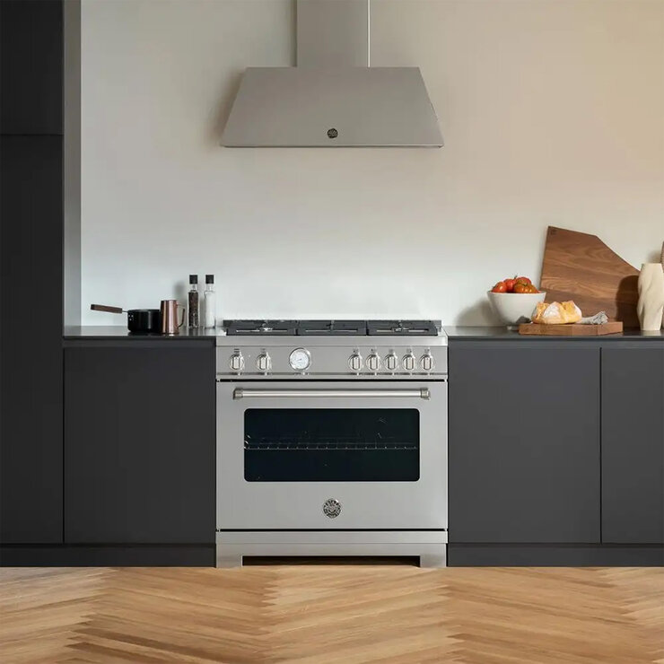 Bertazzoni Estufa de Gas 5 Quemadores 91 cm