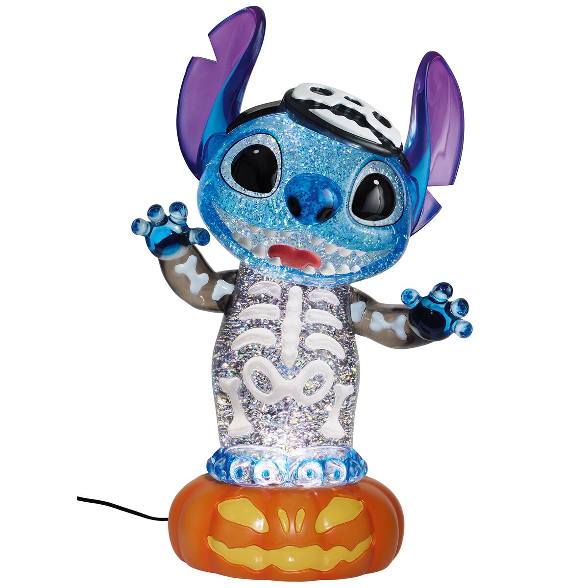 Disney Linterna Giratoria de Halloween con Luces LED, Stitch