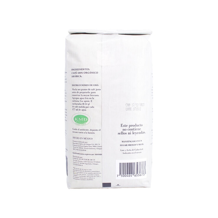 The Coffee Farmer’s Co-op Café Nativo 100% Orgánico Tostado Francés Grano Entero 1 Kg