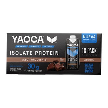 Yaoca Proteína Bebible sabor chocolate 30 g de proteína 18 / 330 ml
