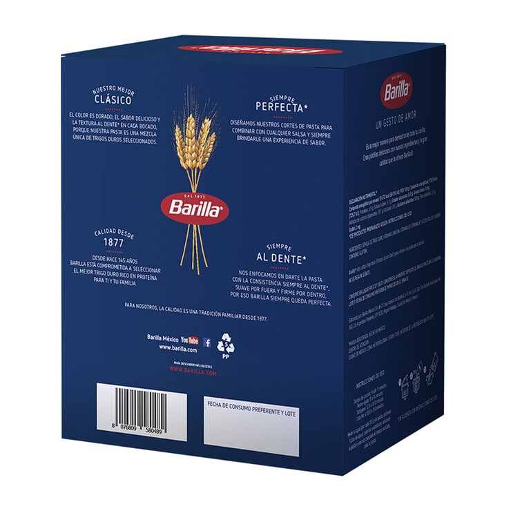 Barilla Surtido de Pastas Cortas 8 pzas de 500 g