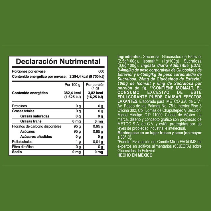 Svetia Sustituto de Azúcar 600 sobres de 1 g