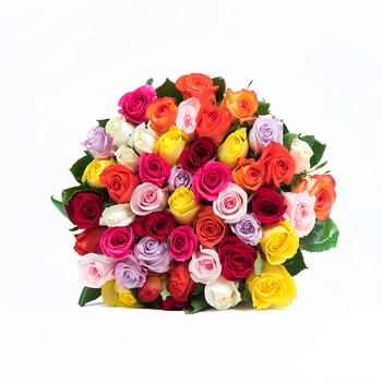 Chiltepec, Bouquet de 48 Rosas de Varios Colores