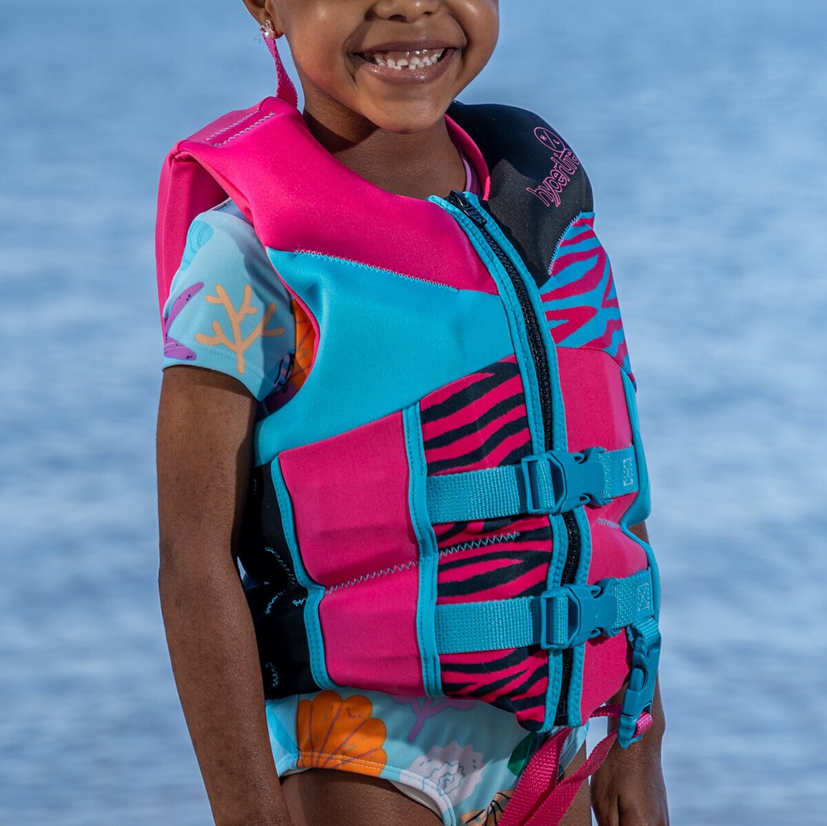 Hyperlite Chaleco Salvavidas para Niña (15-25 kg) Rosa 