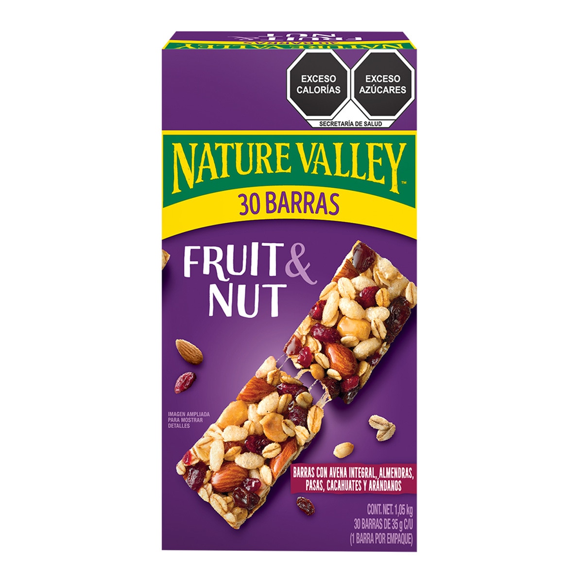 Nature Valley Fruit & Nut Barras Con Avena Integral 30 pz...