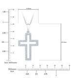 Dije de Cruz de Diamantes 0.25ctw, Oro Blanco 14K