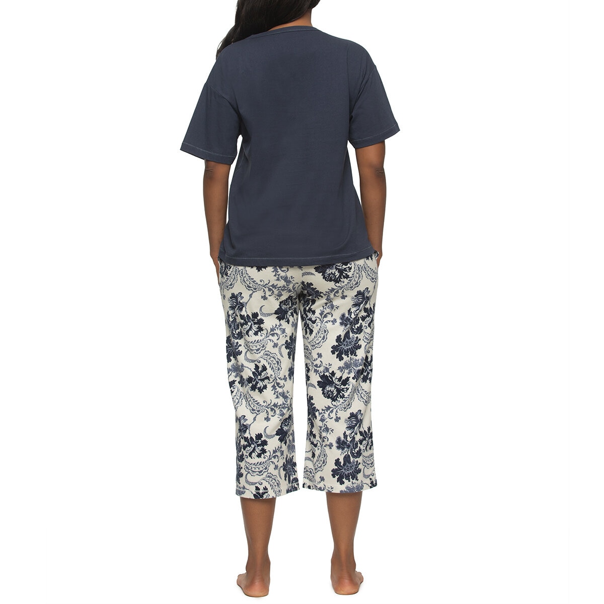 Black Bow Conjunto de Pijama para Dama Azul Mediana
