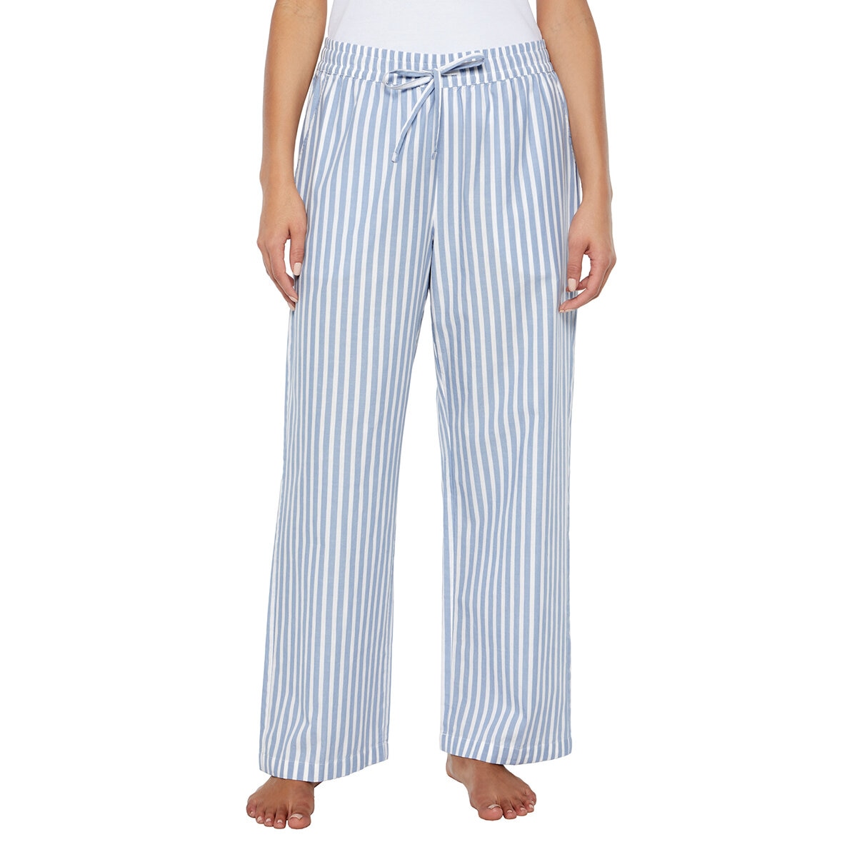 Wildfox Conjunto de Pantalones de Pijama para Dama Azul y Verde Extra Grande