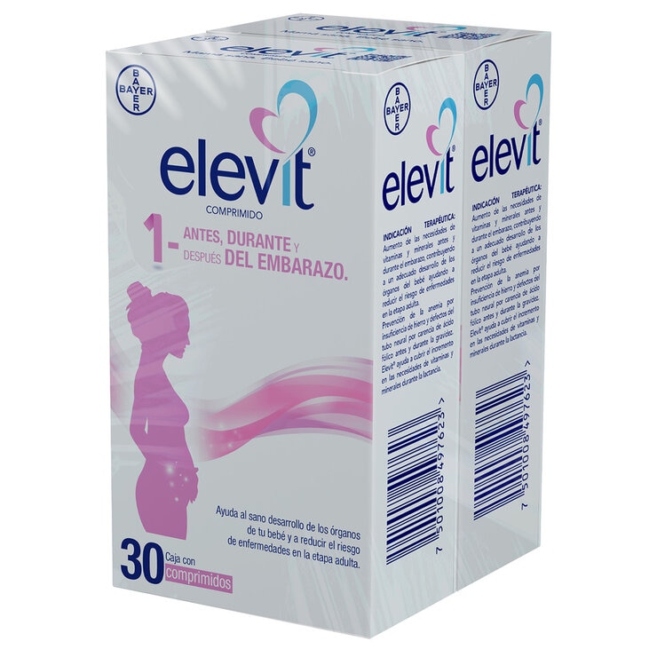 Elevit 2 Cajas de 30 Comprimidos c/u