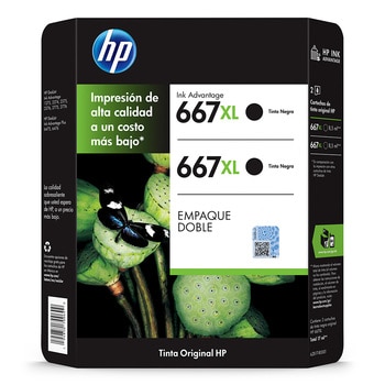 HP667 XL Cartucho de Tinta Negro 