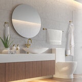 15West, Set de Accesorios para Baño York - Oro Cepillado