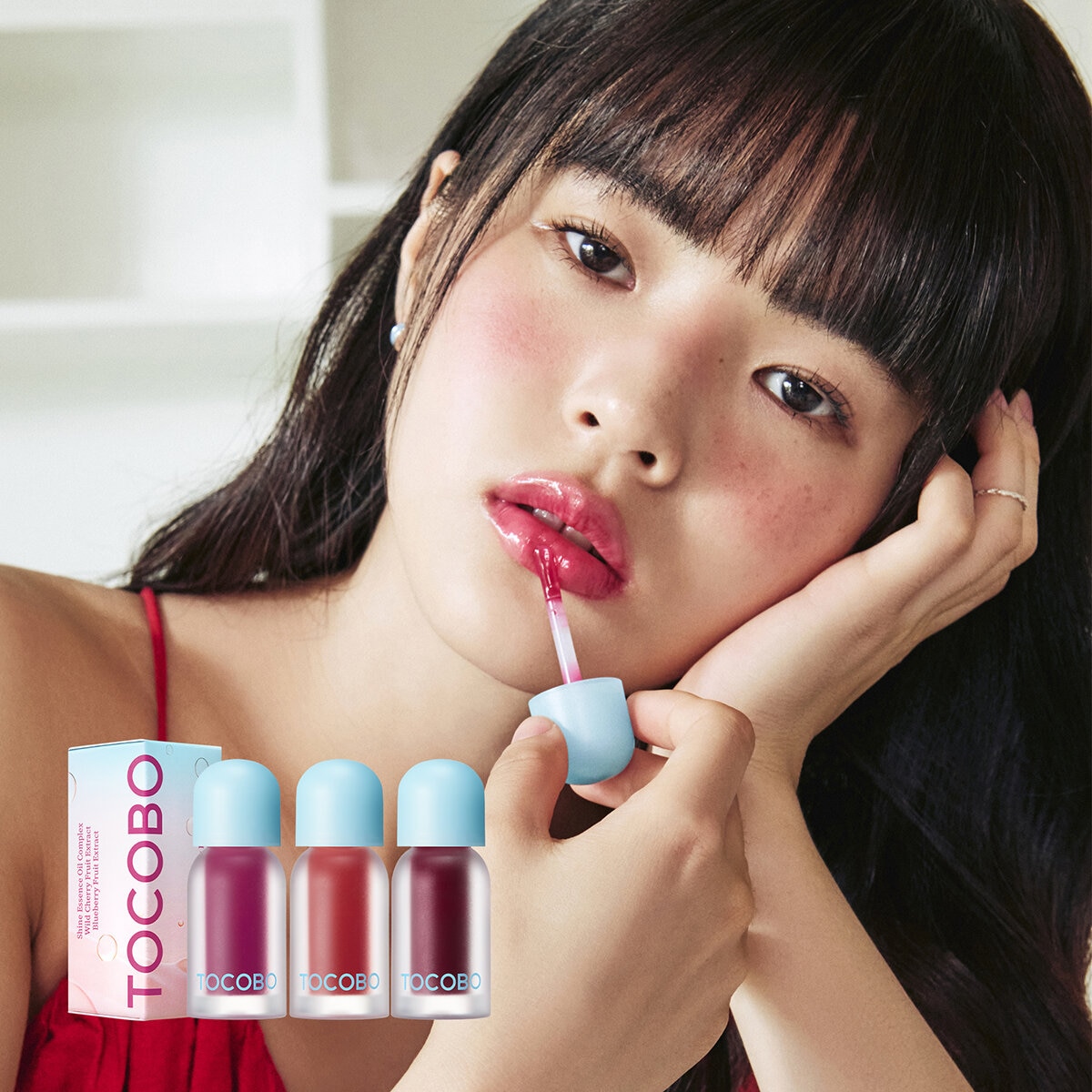 Tocobo Juicy Berry, Tinta Labial Coreana, 3 pzas