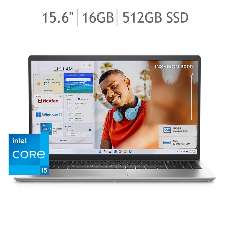 Dell Inspiron 3520 Laptop 15.6" Full HD Intel Core i5 16GB 512GB SSD