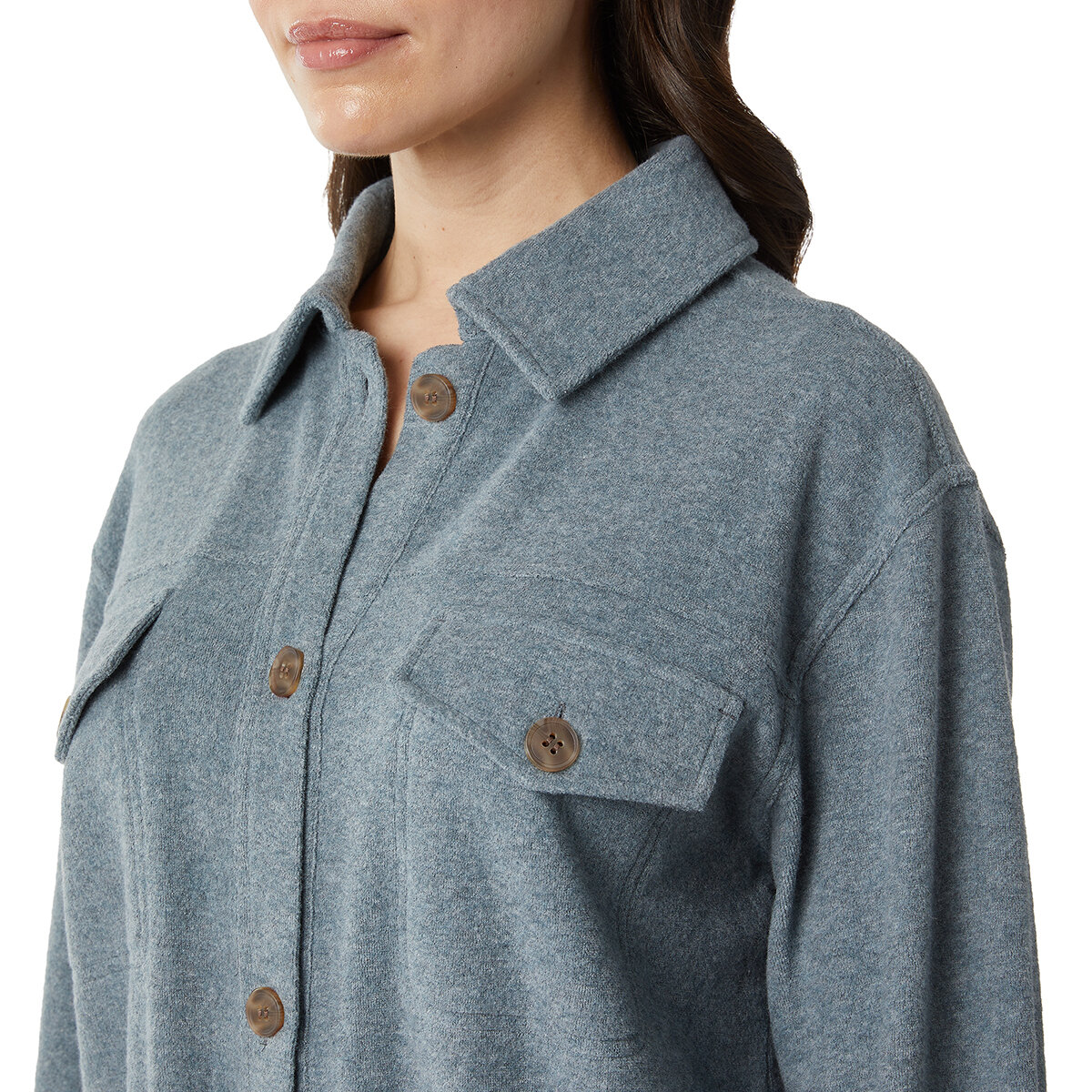 32 Degrees Heat Sobre camisa para Dama Gris Extra Chica 32 Degrees Heat Sobre camisa para Dama Gris Extra Chica