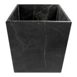 Luhom Juego de 3 Cubos Multiusos de Mármol Negro