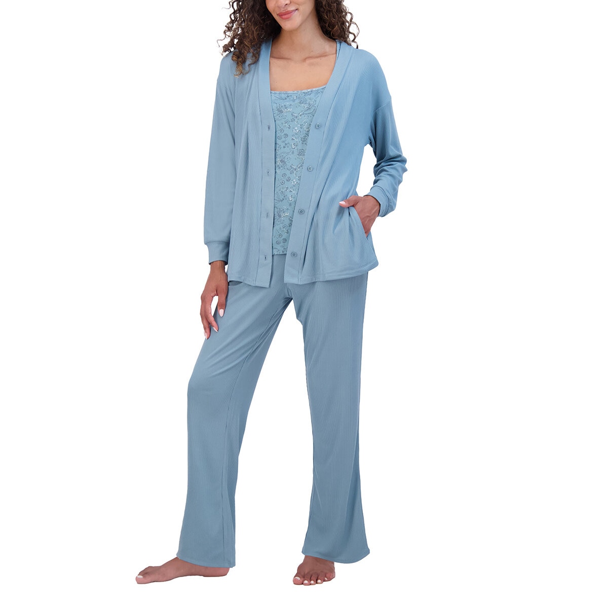 Lucky Brand Conjunto de Descanso de 3 Piezas para Dama azul grande