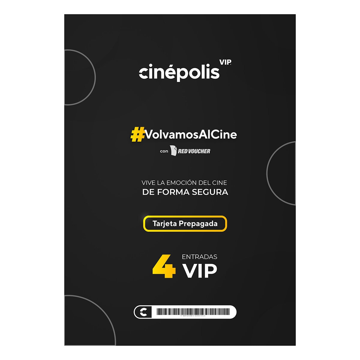 Cinépolis VIP 4 Boletos de Cine, Cinepass
