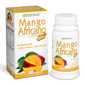 Greenside Mango Africano 2 Frascos de 60 Cápsulas c/u.