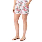 Briggs Shorts Tipo Lino para Dama Rosa Extra Grande