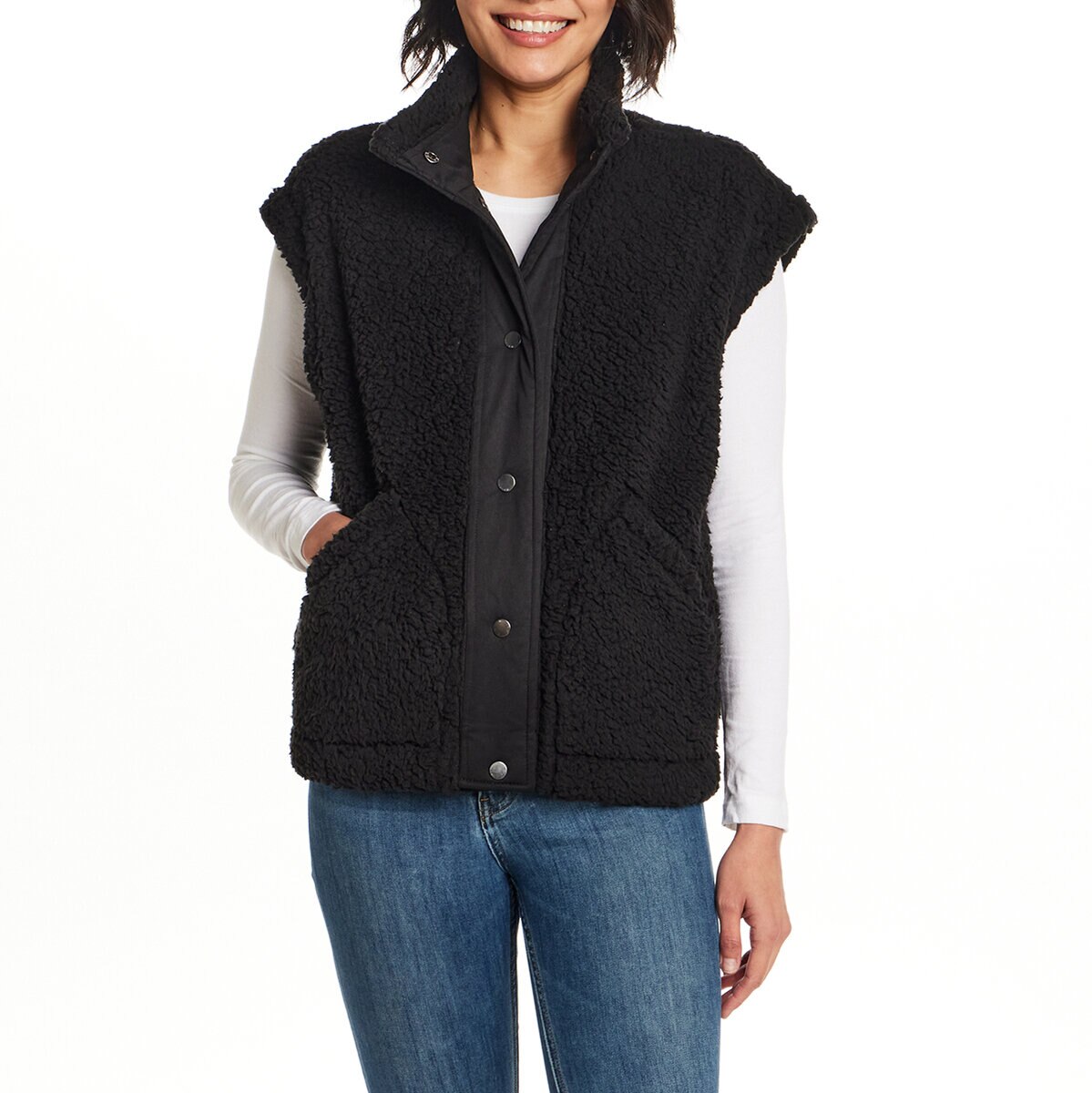 Weatherproof Chaleco para Dama Negro Grande