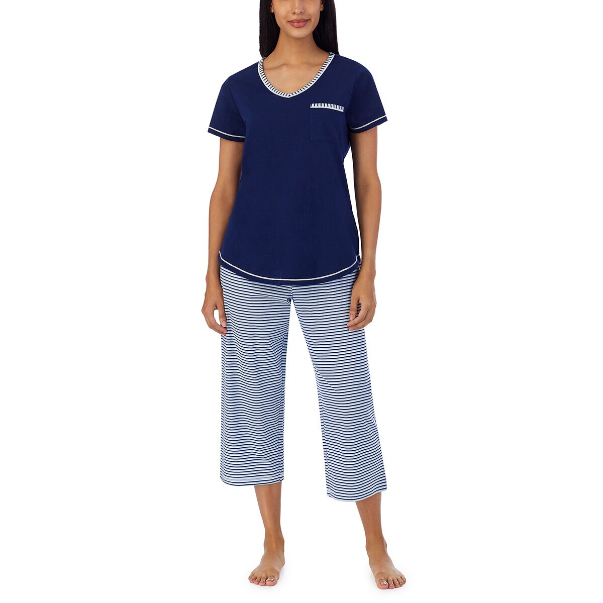 Carole Hochman Pijama para Dama 3 piezas Azul