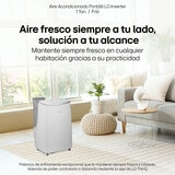 LG Aire Acondicionado Portátil Inverter con Wi-Fi, Solo Enfriamiento, 12,000 BTU, 115V