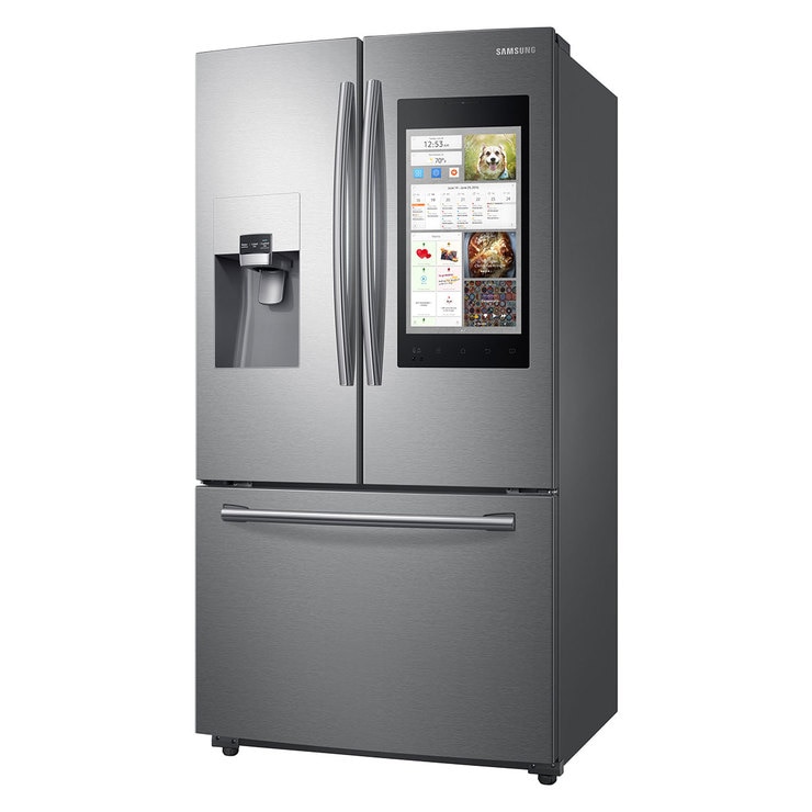 Refrigerador Samsung de 24' French Door Family Hub, Color Acero