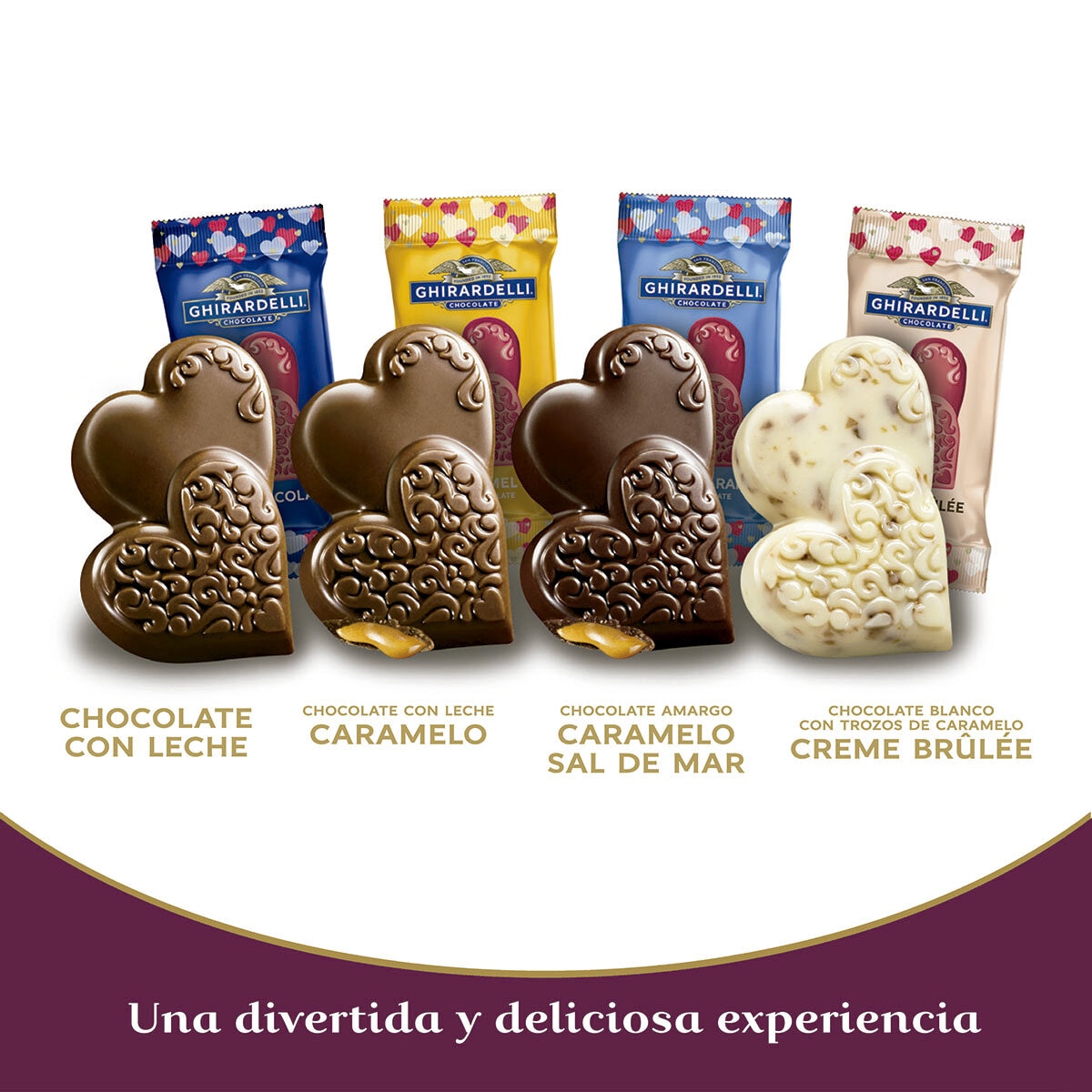 Ghirardelli Hearts Chocolates Surtidos 431 g