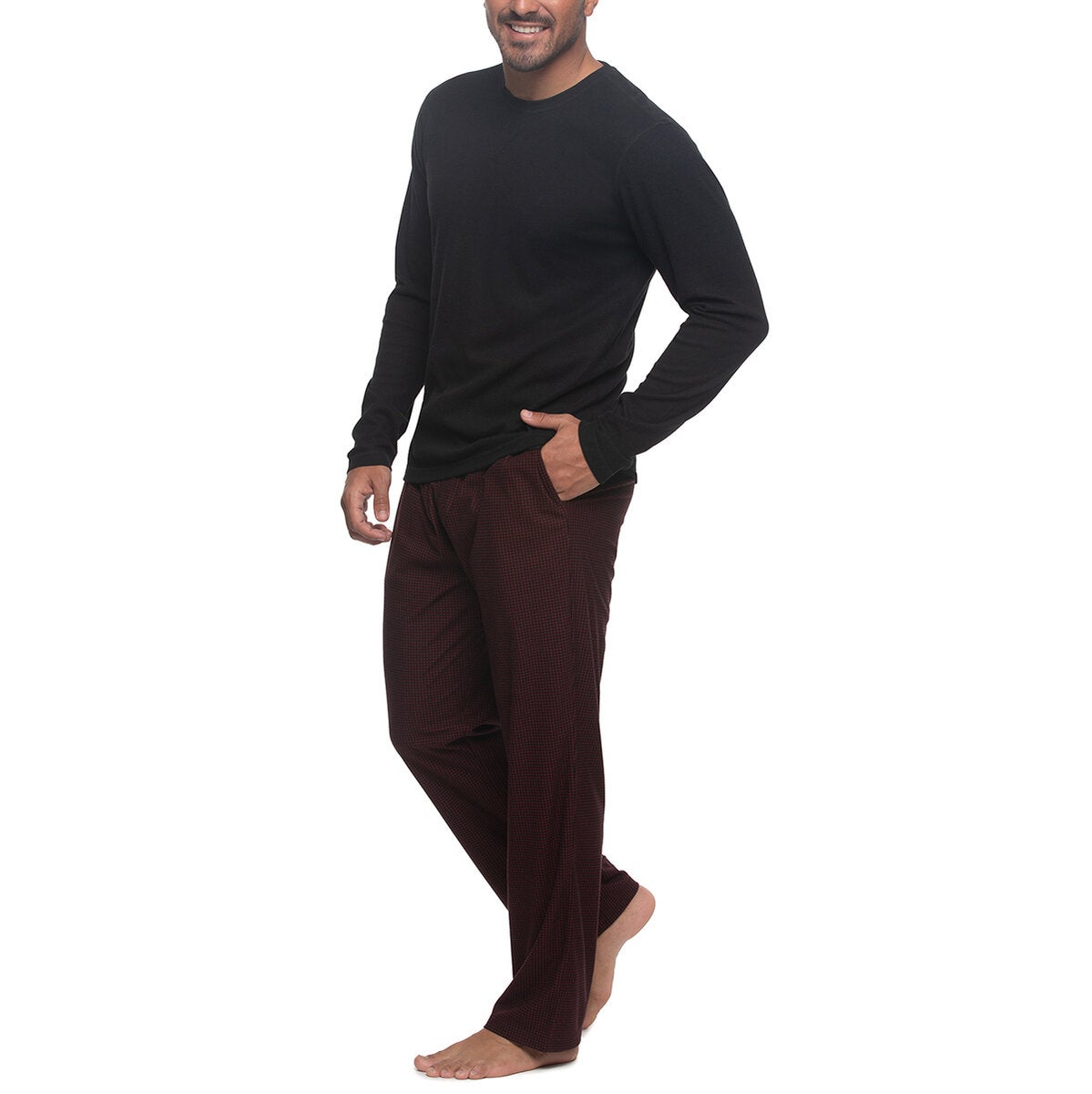 Buffalo David Bitton Pijama para Caballero Rojo Extra Grande