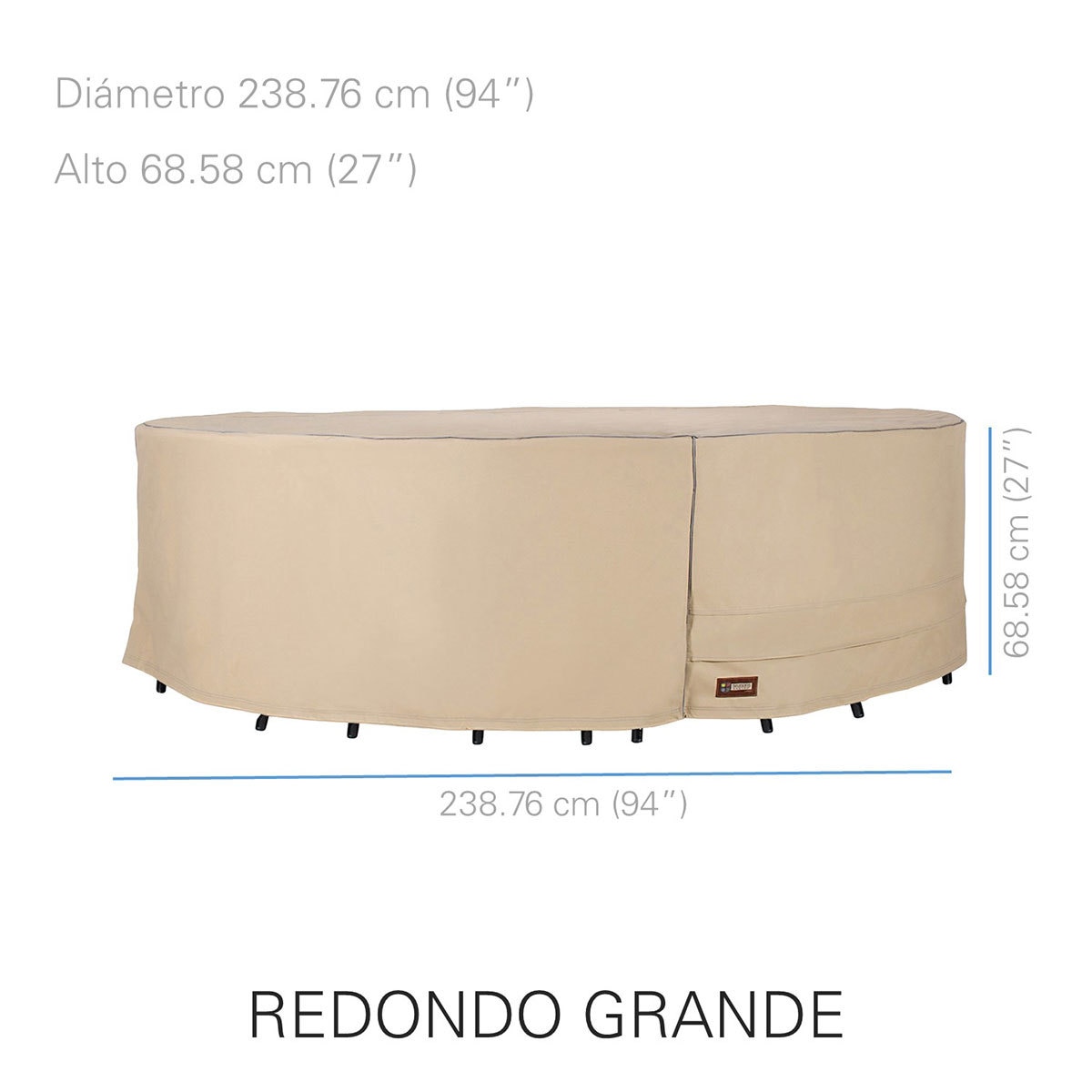 Seasons Sentry funda para comedor redonda grande