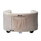 Maypet, Sillón Forrado de Terciopelo para Mascota Pequeña, Color Café