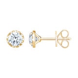 Aretes de Diamantes 1.00ctw, Oro Amarillo 14K
