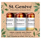 St. Geneve Wellness Collection Jabón Líquido para Manos, 3 pzas