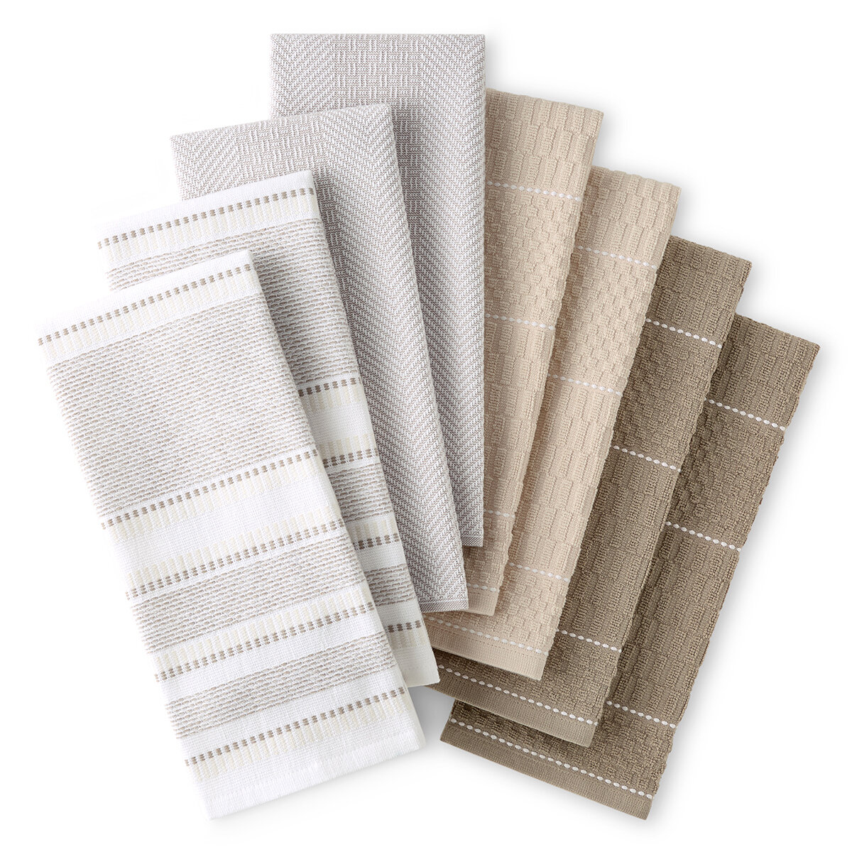 Culinary Classics, Toalla de Cocina 8 piezas, Beige