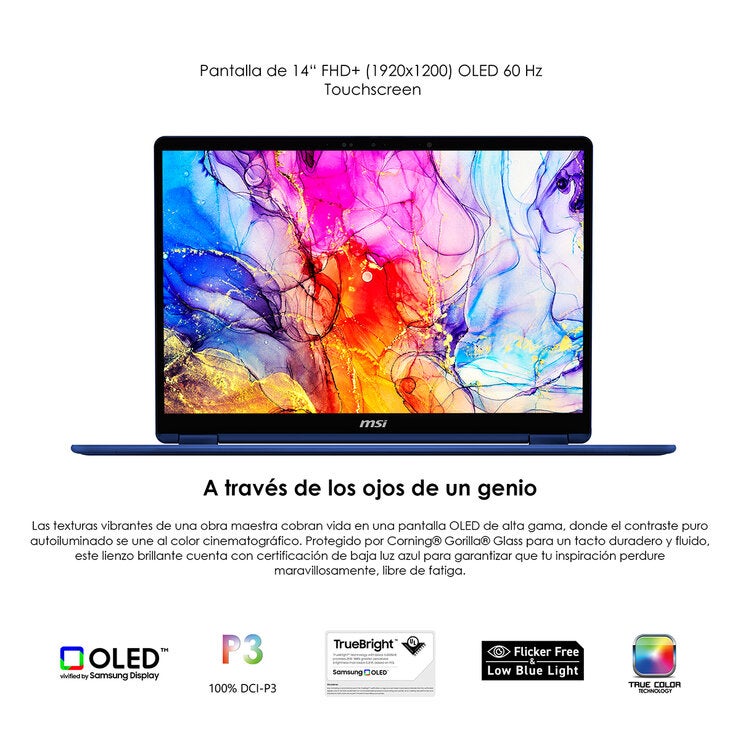 MSI Prestige 14 Flip AI+ Vincent van Gogh Edición Noche Estrellada 14" FHD+ OLED Touch Intel Ultra X9 378H 32GB 1TB SSD Bundle MSI Prestige 14 Flip AI+ Vincent van Gogh Edición Noche Estrellada 14" FHD+ OLED Touch Intel Ultra X9 378H 32GB 1TB SSD Bundle