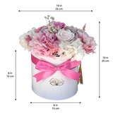 Alive, Bouquet Mix Rosa, Caja blanca, Duración 6 Meses.