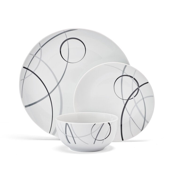 Studio Nova, Vajilla de Porcelana de 12 piezas Studio Nova, Vajilla de Porcelana de 12 piezas