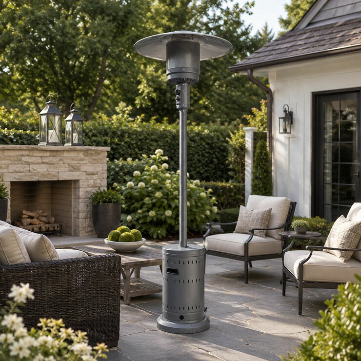 Fire sense, Calentador de Gas para Exterior Color Gris Fire sense, Calentador de Gas para Exterior Color Gris