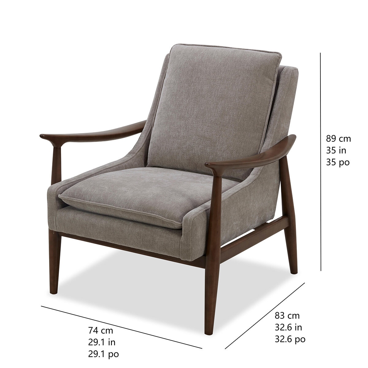Aiden & Ivy, Silla Decorativa de Tela