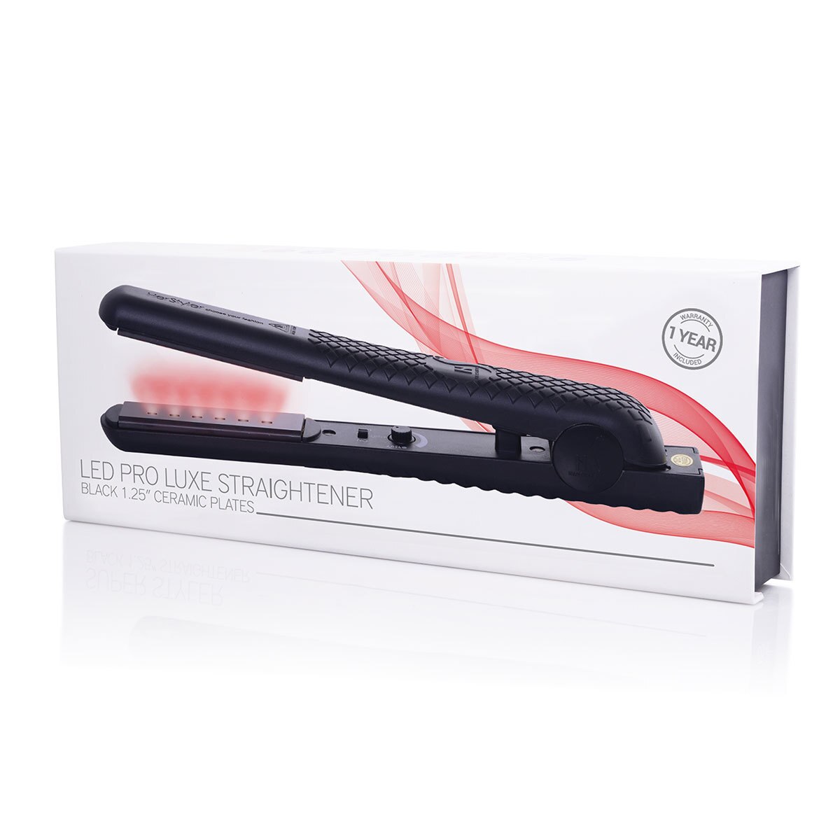 HERSTYLER, Plancha Alaciadora Led Pro, con Tecnología de Luz Infra