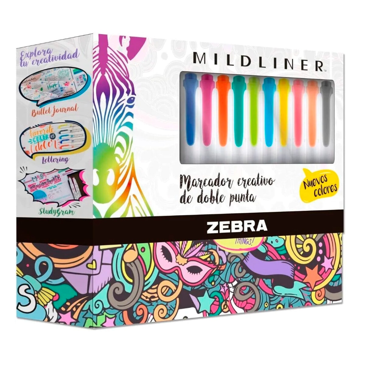 Zebra Set de marcadores Midlines con 25 Piezas