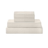 Juego de Sábanas Tamaño King 6 Piezas, Stamped Leaf Linen Juego de Sábanas Tamaño King 6 Piezas, Stamped Leaf Linen