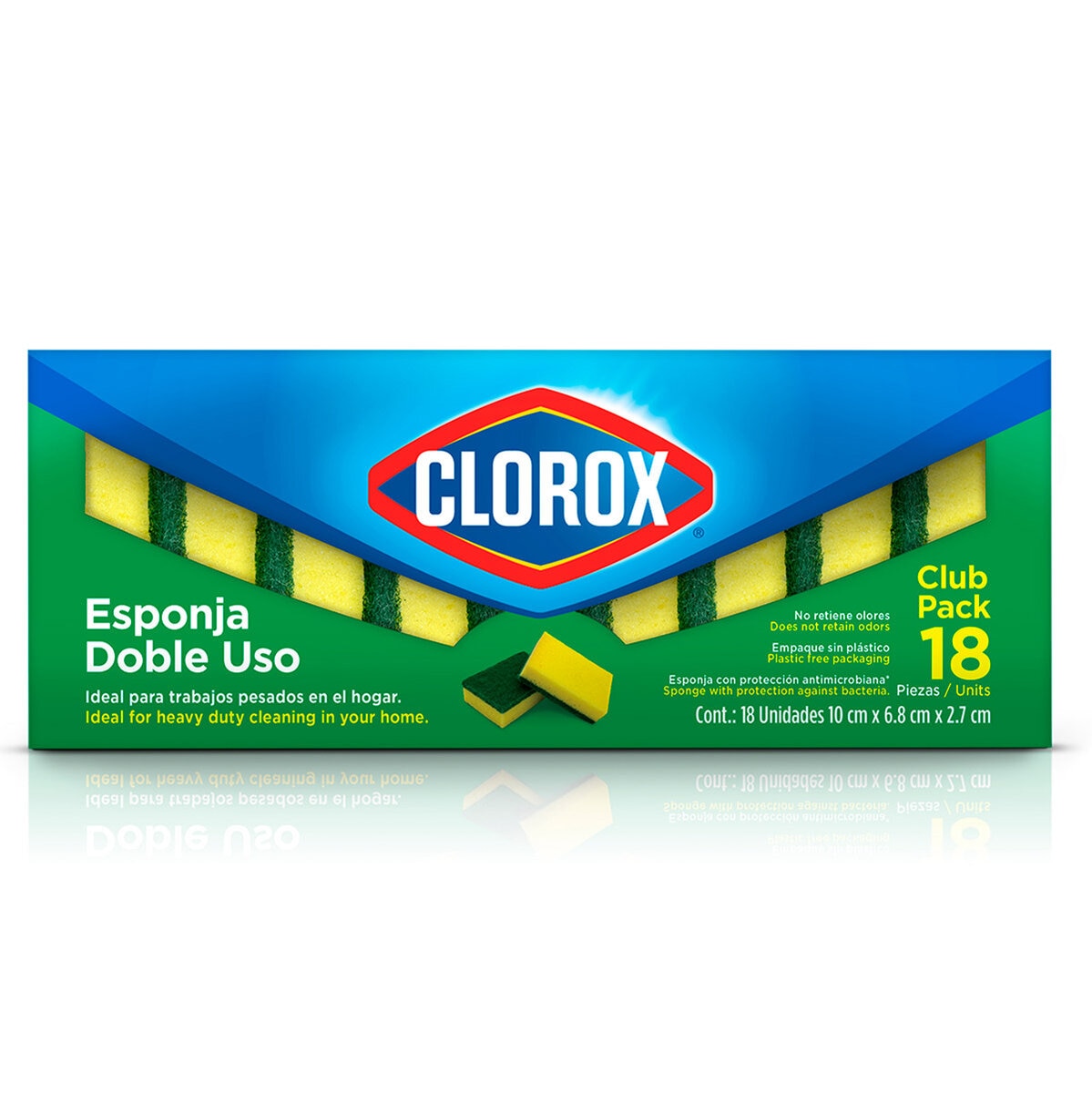Clorox Esponjas Doble Uso 18 pzas